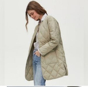 NWOT Michael Stars Sonnet Quilted Barn Jacket Light Olive Size 1X